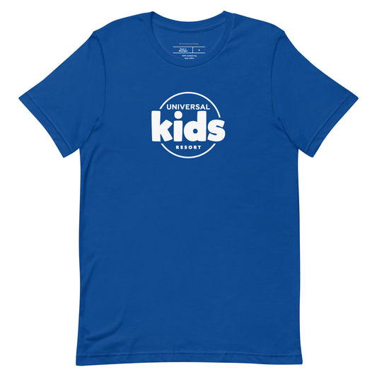 Universal kids resort t-shirt logo - royal blue