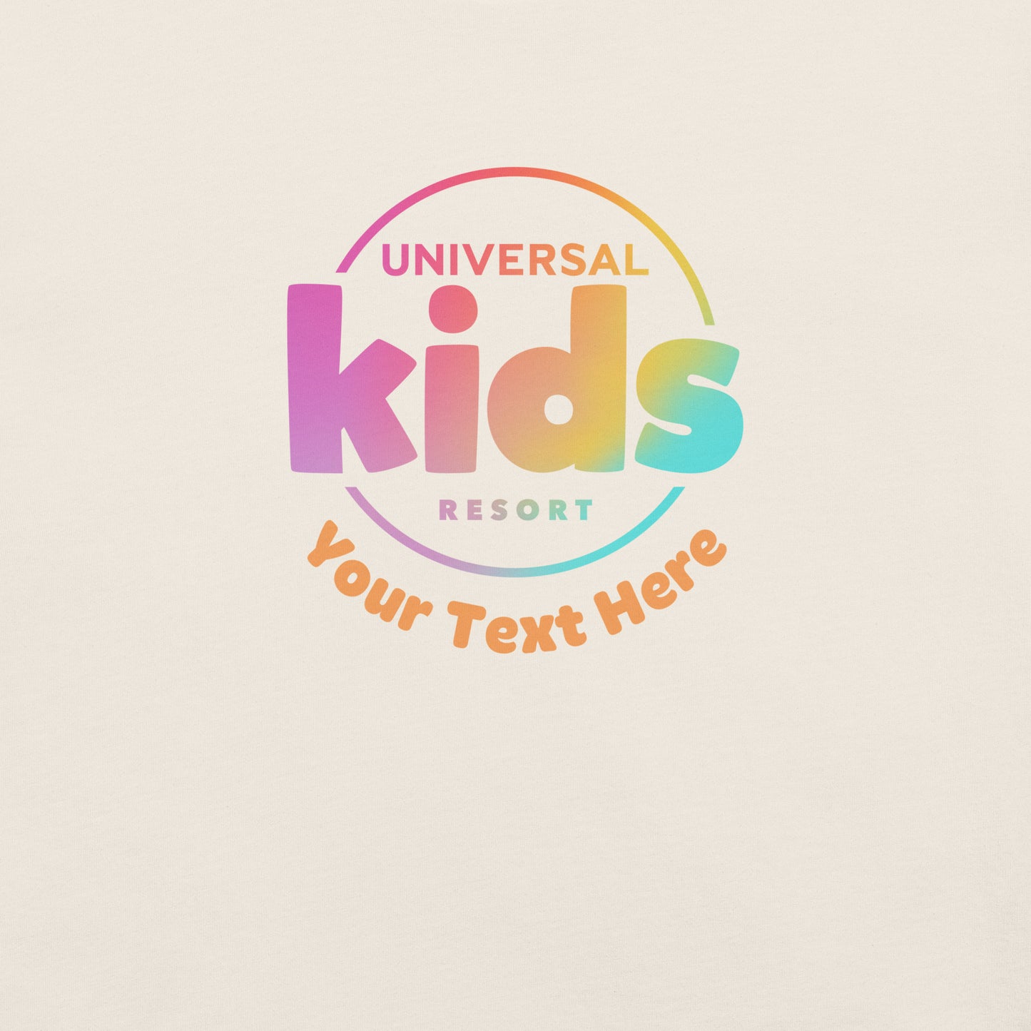 Universal Kids Resort Personalized T-Shirt Logo